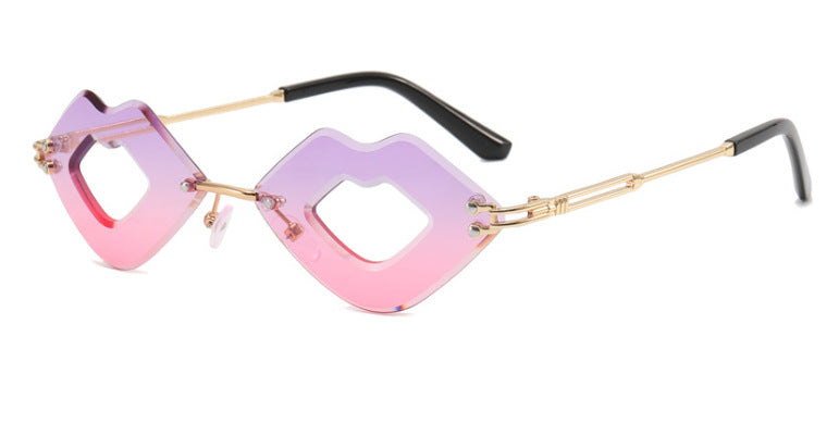 Wholesale Lip Cut Edge Metal PC Sunglasses